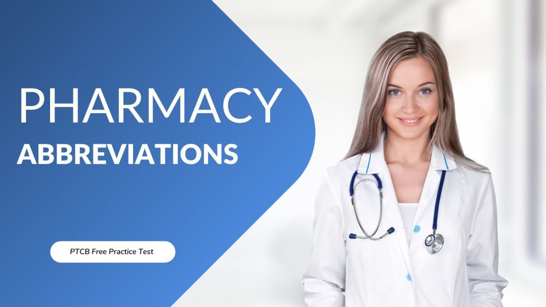 Pharmacy abbreviations ptcb free practice test